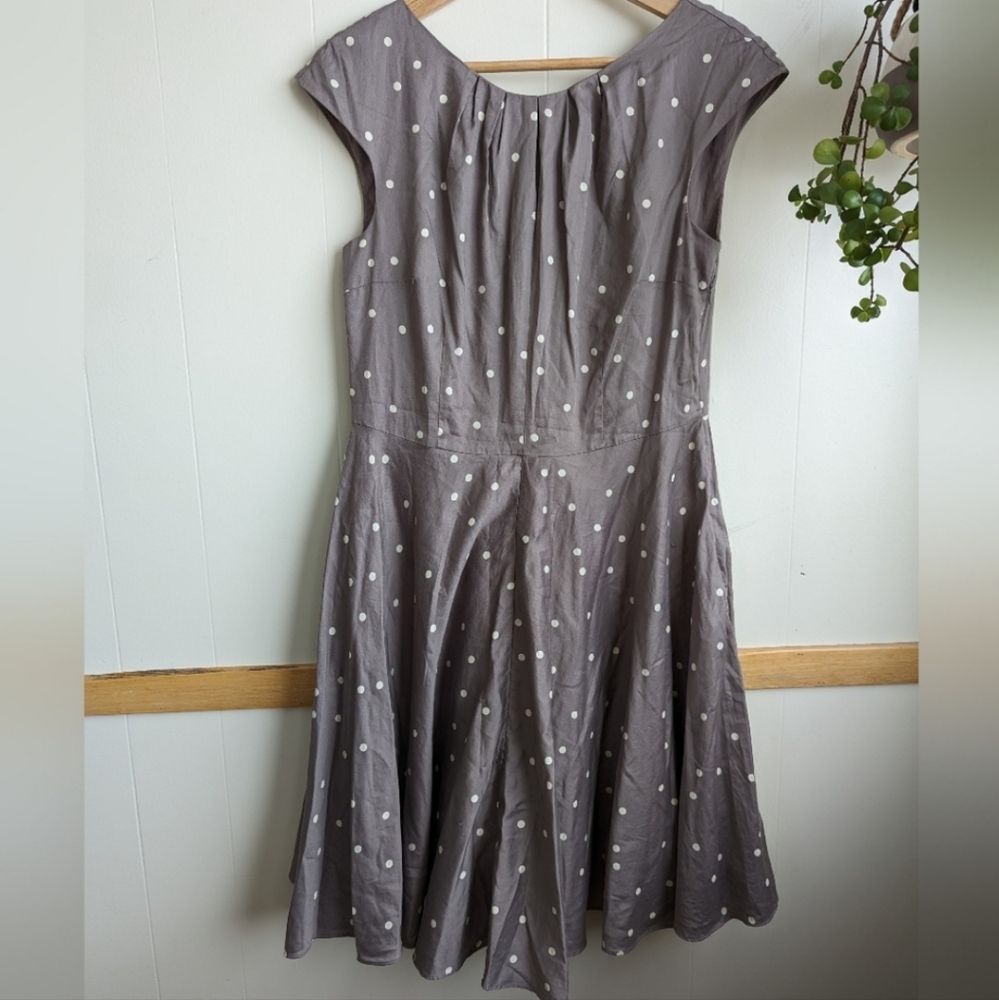 Boden all cotton polka-dot dress size 8